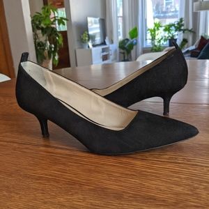 Everlane black suede Editor heels 6